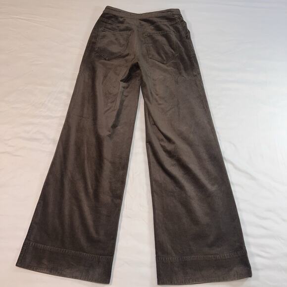 Pilcro and the Letterpress Anthropologie Pants Size 25 Brown Corduroy Wide Leg - Picture 12 of 16